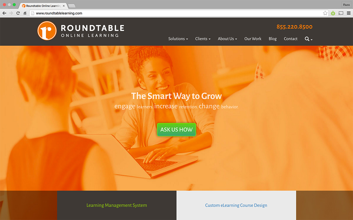 Website Design - Roundtable Online Learning