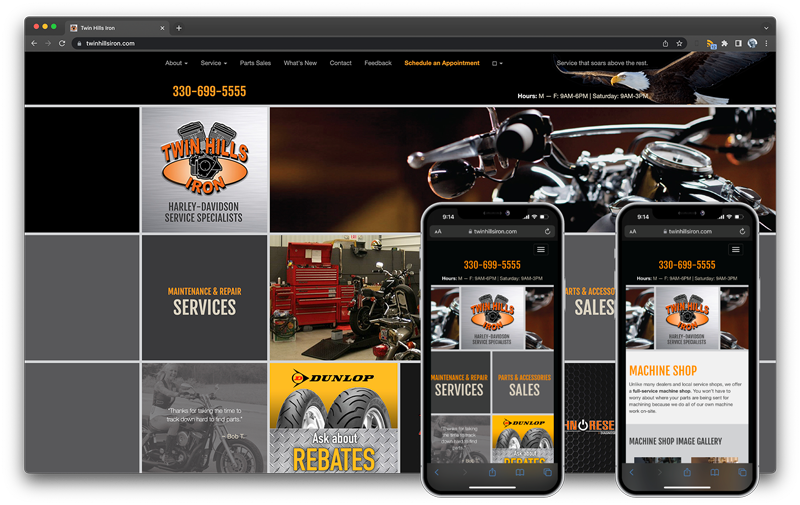 Twin Hills Iron Small Business Website